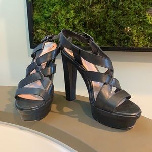 Vince Camuto Platform Open Toe Heels Size 8
